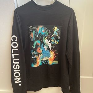 Collusion Samurai print small long sleeve tee